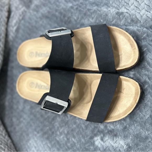 Bjorndal black slip on sandals size 10 - Picture 5 of 6